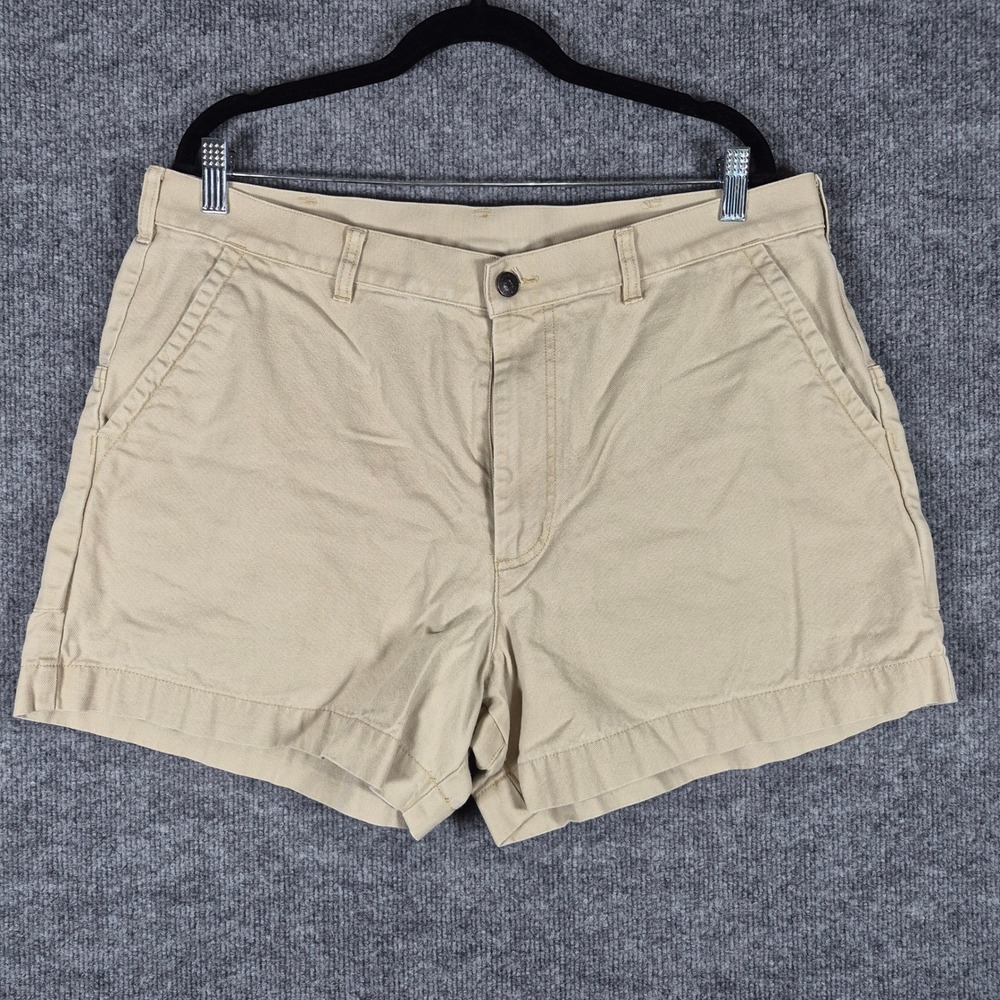 Patagonia Stand Up Shorts 38 Tan Mens Organic Cotton Canvas